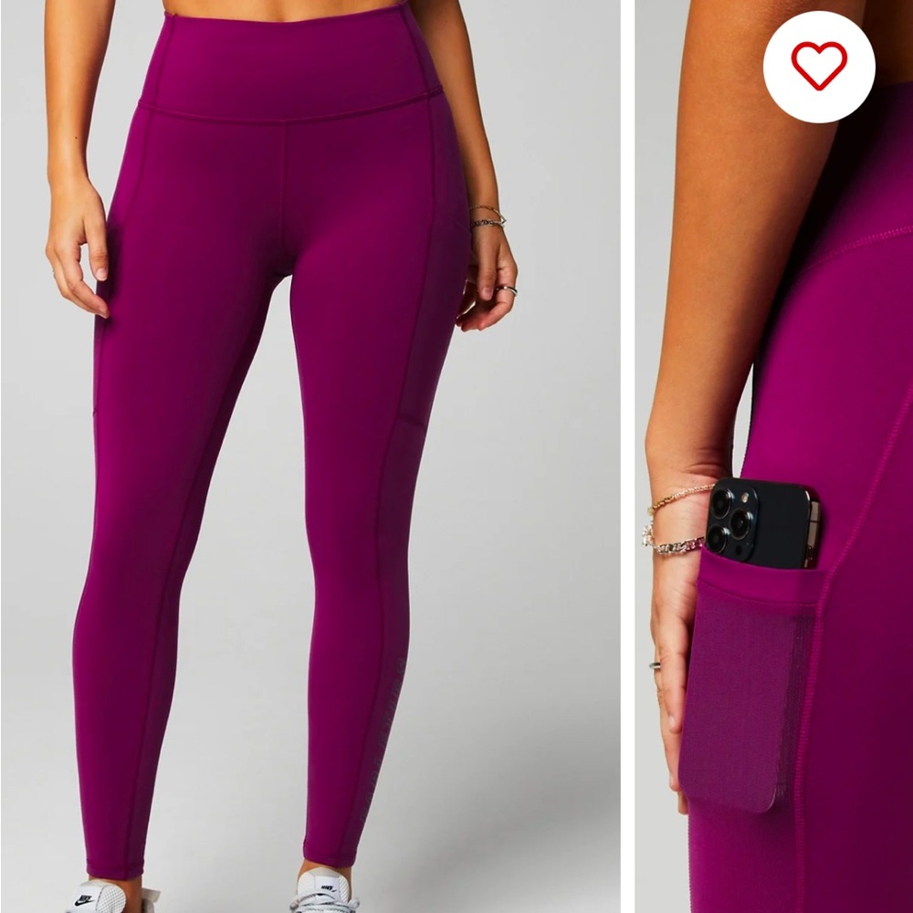 Fabletics Berry Blast PowerHold® High-Waisted Legging NWT